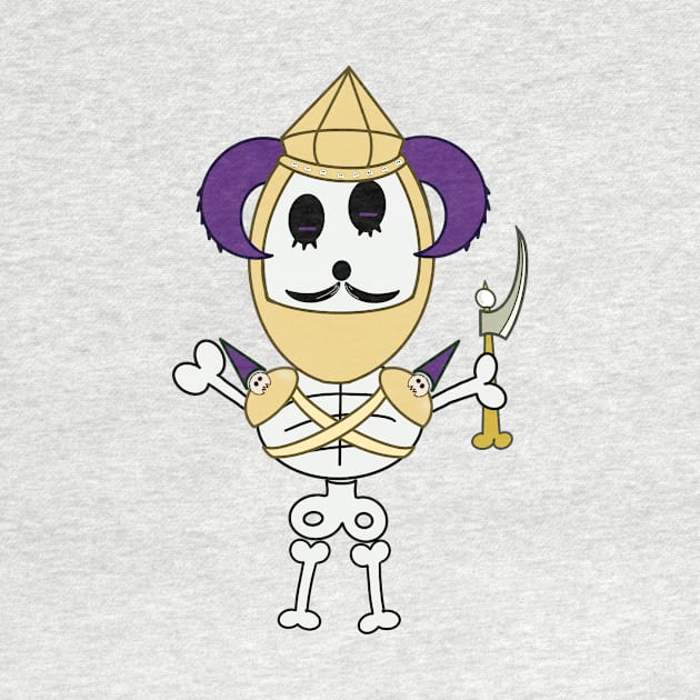 Cute skeletons doodle style by Sumet